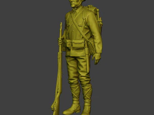 Japanese soldier ww2 Attention4 J1 3D Print Model