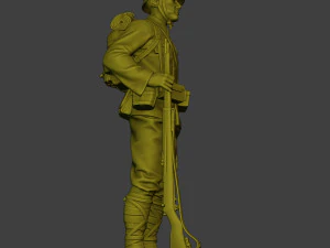 Japanese soldier ww2 Attention4 J1 3D Print Model