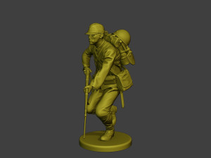 Japanese soldier ww2 Run J1 3D प्रिंट मॉडल