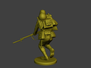 Japanese soldier ww2 Run J1 3D प्रिंट मॉडल