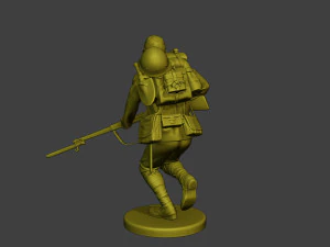 Japanese soldier ww2 Run J1 3D Print Model