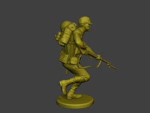 Japanese soldier ww2 Run J1 3D Print Model