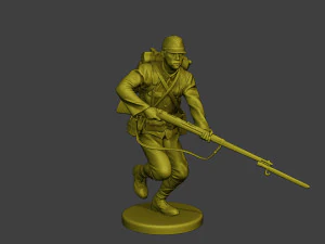 Japanese soldier ww2 Run J1 3D Print Model