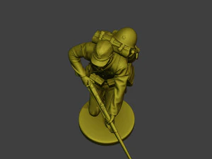 Japanese soldier ww2 Run J1 3D Print Model