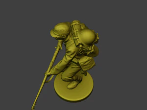 Japanese soldier ww2 Run J1 3D Print Model