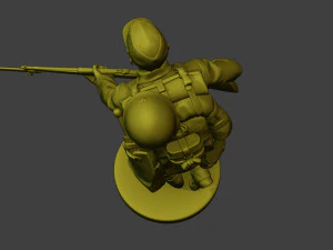 Japanese soldier ww2 Run J1 3D Print Model