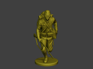 Japanese soldier ww2 Run2 J1 Modelo de Impressão 3D