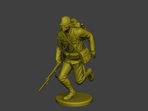 Japanese soldier ww2 Run2 J1 Modelo de Impressão 3D