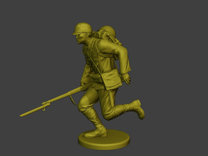 Japanese soldier ww2 Run2 J1 Modelo de Impressão 3D