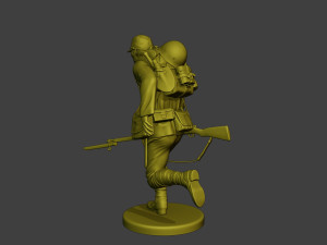 Japanese soldier ww2 Run2 J1 Modelo de Impressão 3D