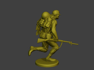Japanese soldier ww2 Run2 J1 Modelo de Impressão 3D