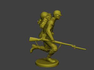 Japanese soldier ww2 Run2 J1 Modelo de Impressão 3D