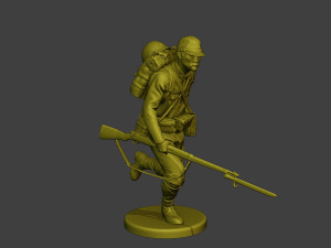 Japanese soldier ww2 Run2 J1 Modelo de Impressão 3D