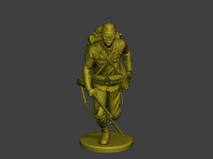 Japanese soldier ww2 Run2 J1 Modelo de Impressão 3D