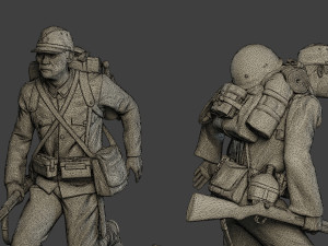 Japanese soldier ww2 Run2 J1 Modelo de Impressão 3D