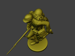 Japanese soldier ww2 Run2 J1 Modelo de Impressão 3D