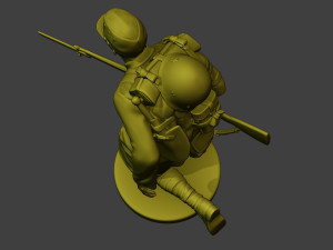 Japanese soldier ww2 Run2 J1 Modelo de Impressão 3D