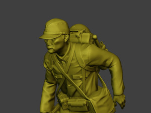 Japanese soldier ww2 Run2 J1 Modelo de Impressão 3D