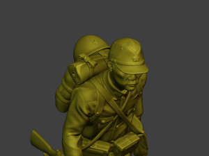 Japanese soldier ww2 Run2 J1 Modelo de Impressão 3D
