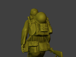Japanese soldier ww2 Run2 J1 Modelo de Impressão 3D