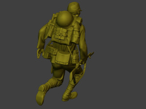 Japanese soldier ww2 Run2 J1 Modelo de Impressão 3D