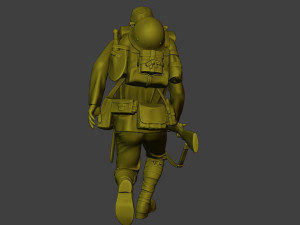 Japanese soldier ww2 Run2 J1 Modelo de Impressão 3D