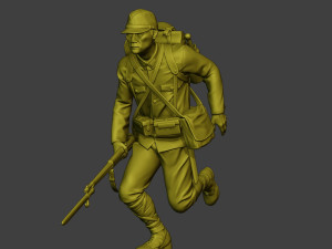 Japanese soldier ww2 Run2 J1 Modelo de Impressão 3D