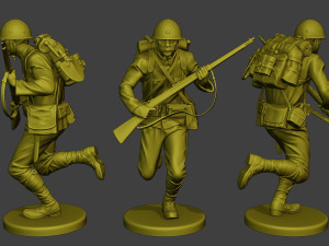 Japanese soldier ww2 Run3 J1 3D Print Model