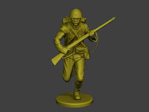 Japanese soldier ww2 Run3 J1 Model Cetak 3D