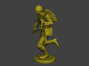 Japanese soldier ww2 Run3 J1 Model Cetak 3D