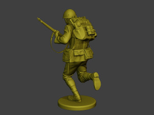 Japanese soldier ww2 Run3 J1 Model Cetak 3D