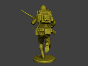 Japanese soldier ww2 Run3 J1 Model Cetak 3D