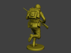 Japanese soldier ww2 Run3 J1 Model Cetak 3D