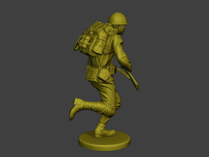 Japanese soldier ww2 Run3 J1 Model Cetak 3D