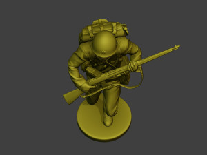 Japanese soldier ww2 Run3 J1 Model Cetak 3D