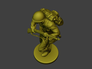 Japanese soldier ww2 Run3 J1 Model Cetak 3D