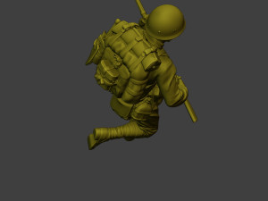 Japanese soldier ww2 Run3 J1 Model Cetak 3D