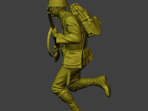 Japanese soldier ww2 Run3 J1 Model Cetak 3D