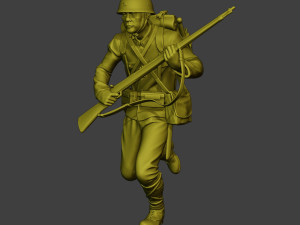 Japanese soldier ww2 Run3 J1 Model Cetak 3D