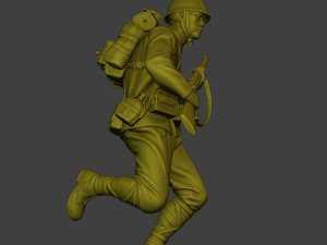 Japanese soldier ww2 Run3 J1 Model Cetak 3D