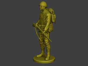 Japanese soldier ww2 Stand J1 3D Принт Модель