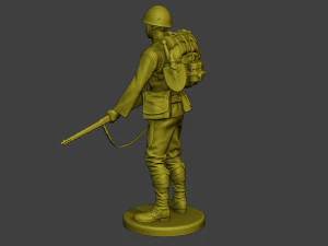 Japanese soldier ww2 Stand J1 3D Print Model