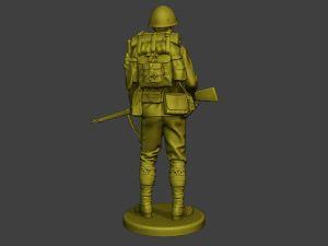 Japanese soldier ww2 Stand J1 3D Print Model
