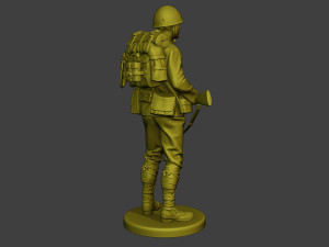 Japanese soldier ww2 Stand J1 3D Принт Модель