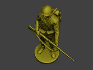 Japanese soldier ww2 Stand J1 3D Print Model