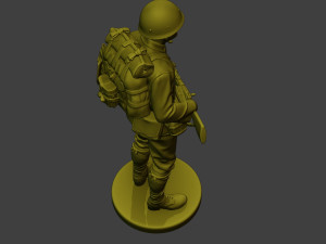 Japanese soldier ww2 Stand J1 3D Принт Модель