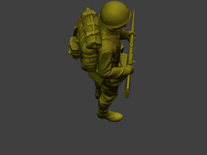 Japanese soldier ww2 Stand J1 3D Принт Модель