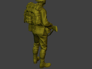 Japanese soldier ww2 Stand J1 3D Принт Модель