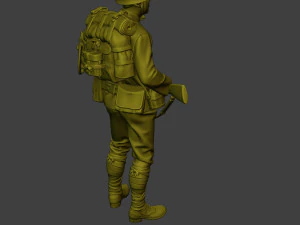 Japanese soldier ww2 Stand J1 3D Print Model