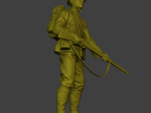Japanese soldier ww2 Stand J1 3D Принт Модель